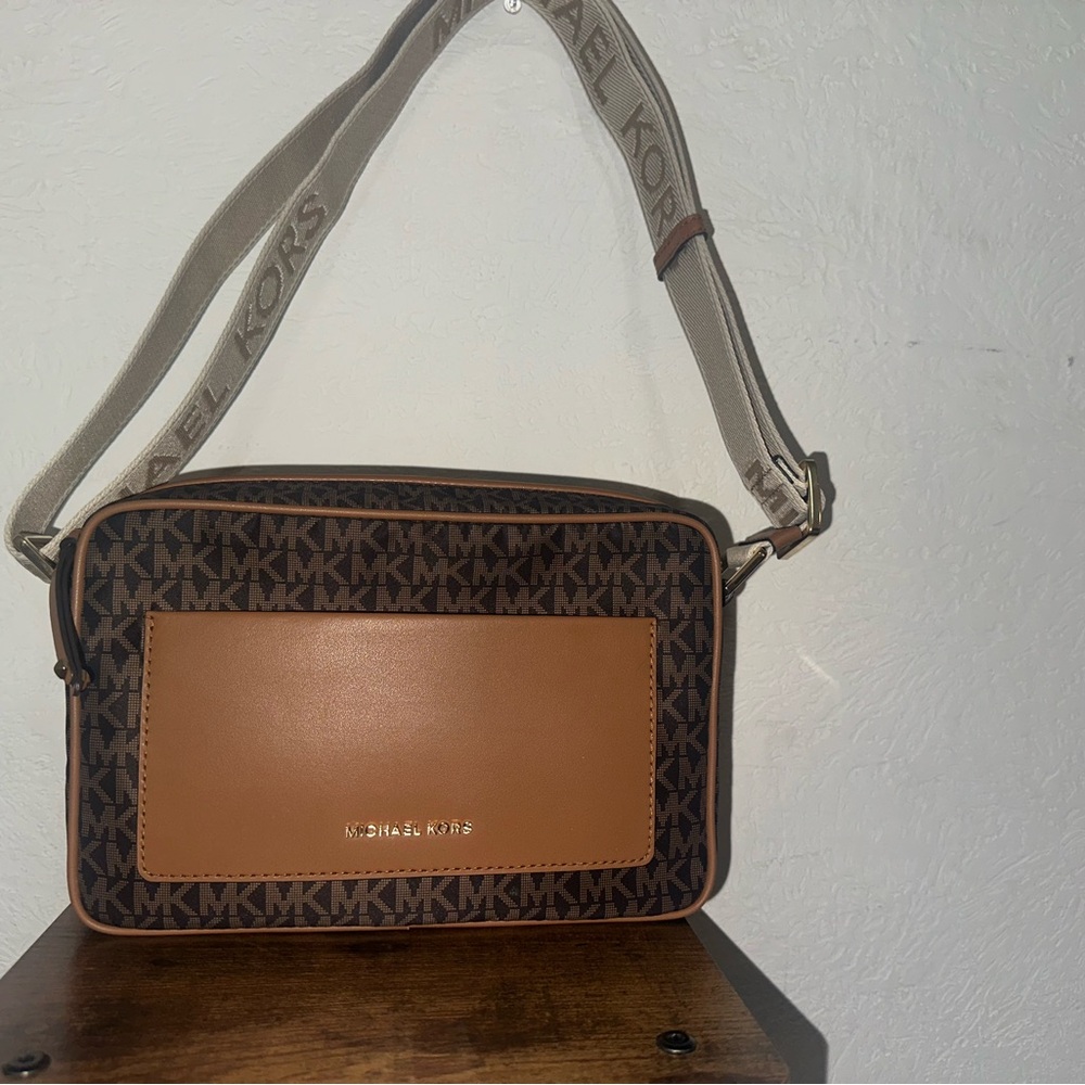 Michael Kors Brown and Tan Purse